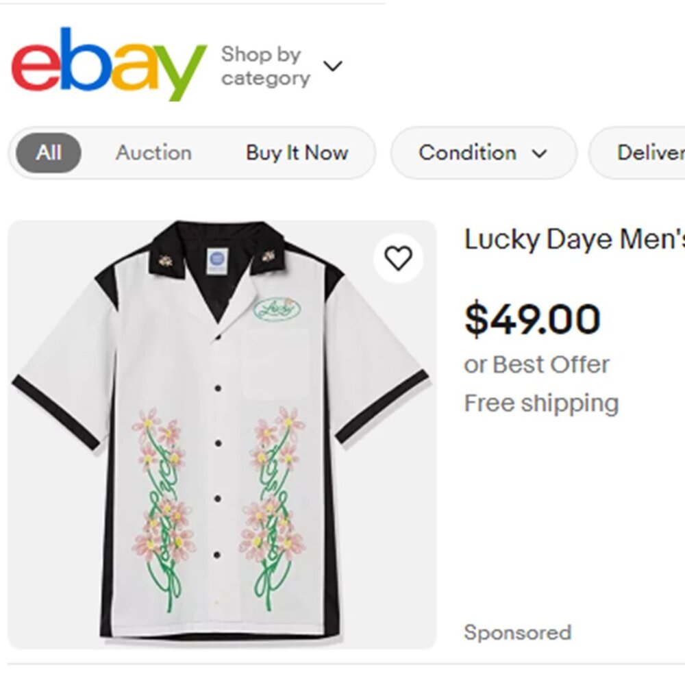 LUCKY DAYE "Roll Some More" Button-up Bowling-Style shirt 🍀 NEW!!! - Picture 12 of 13